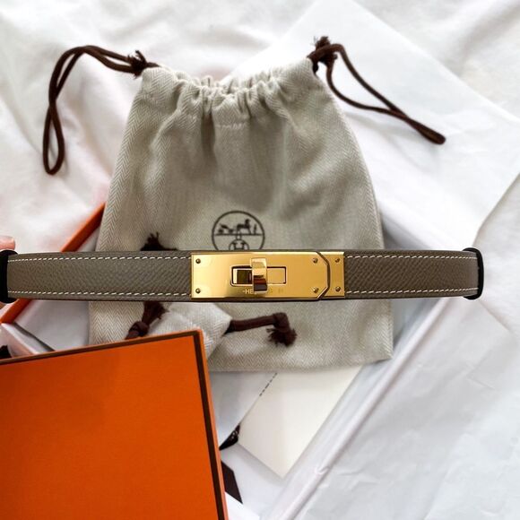 NIB 2024 KELLY BELT IN ETOUPE - Picture 2 of 10